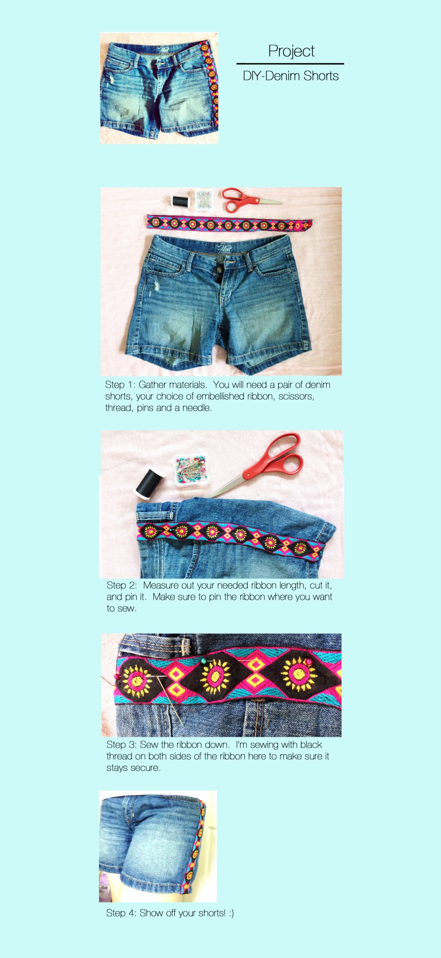 Project- DIY Denim Shorts