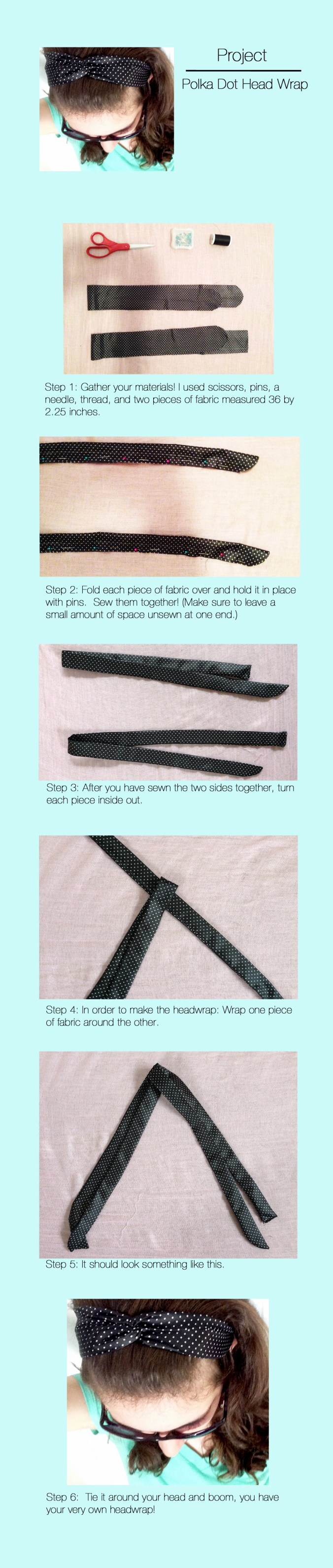 Polka Dot Head Wrap